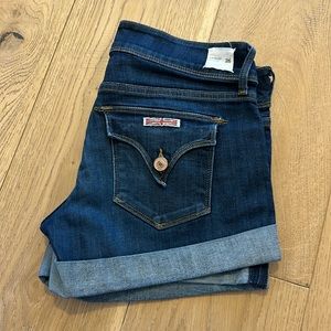 Hudson denim shorts.